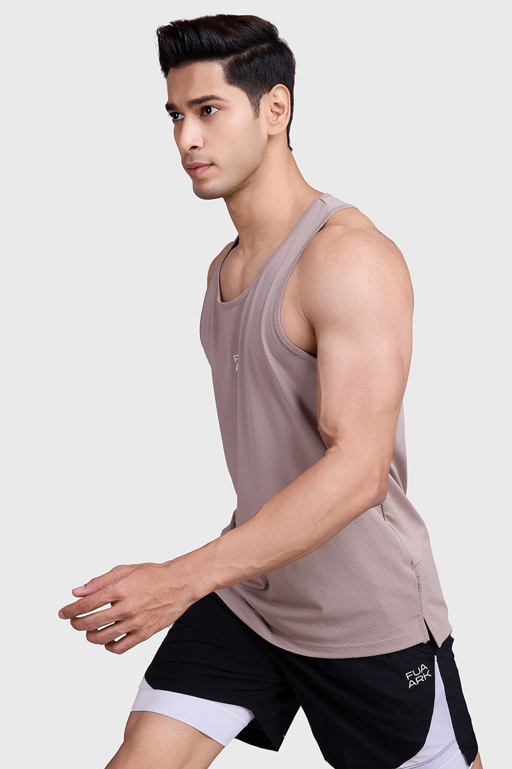 Sprint Running Tank Beige