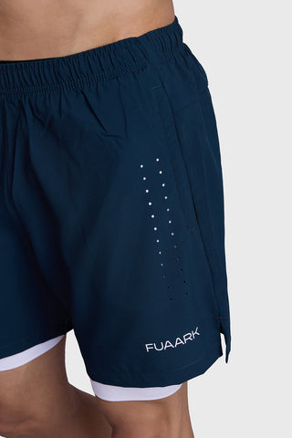 2 in 1 Laser Shorts Pine Green