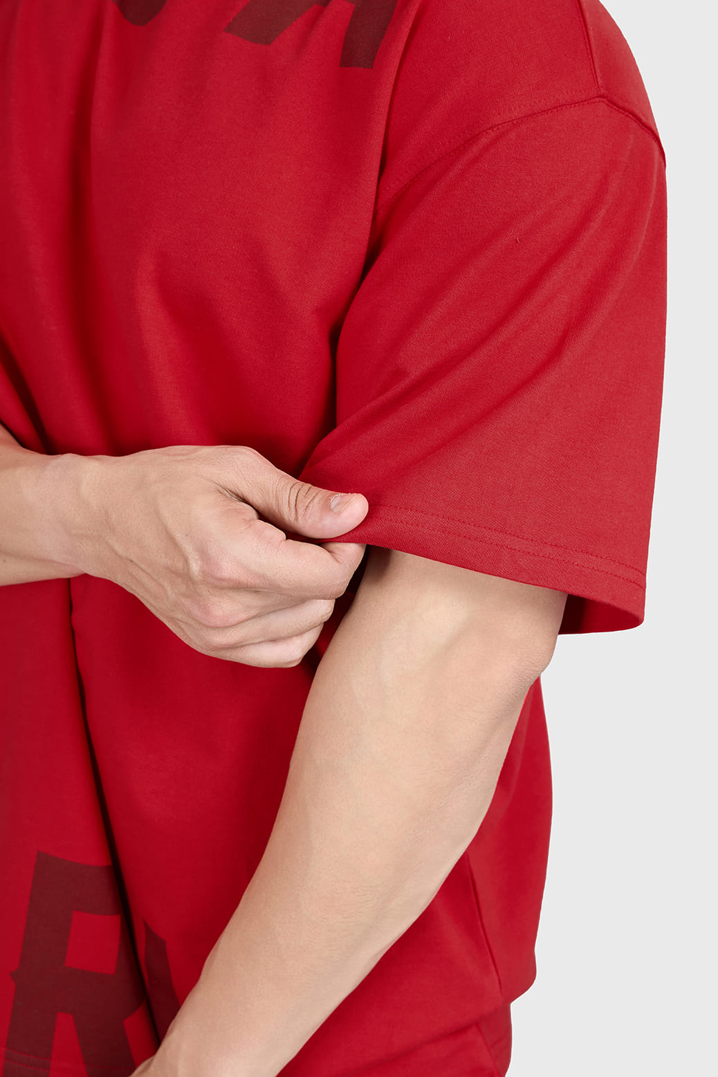 Refined Oversized T-shirt Red