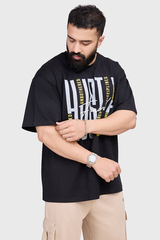 Hustle Oversized T-shirt Black