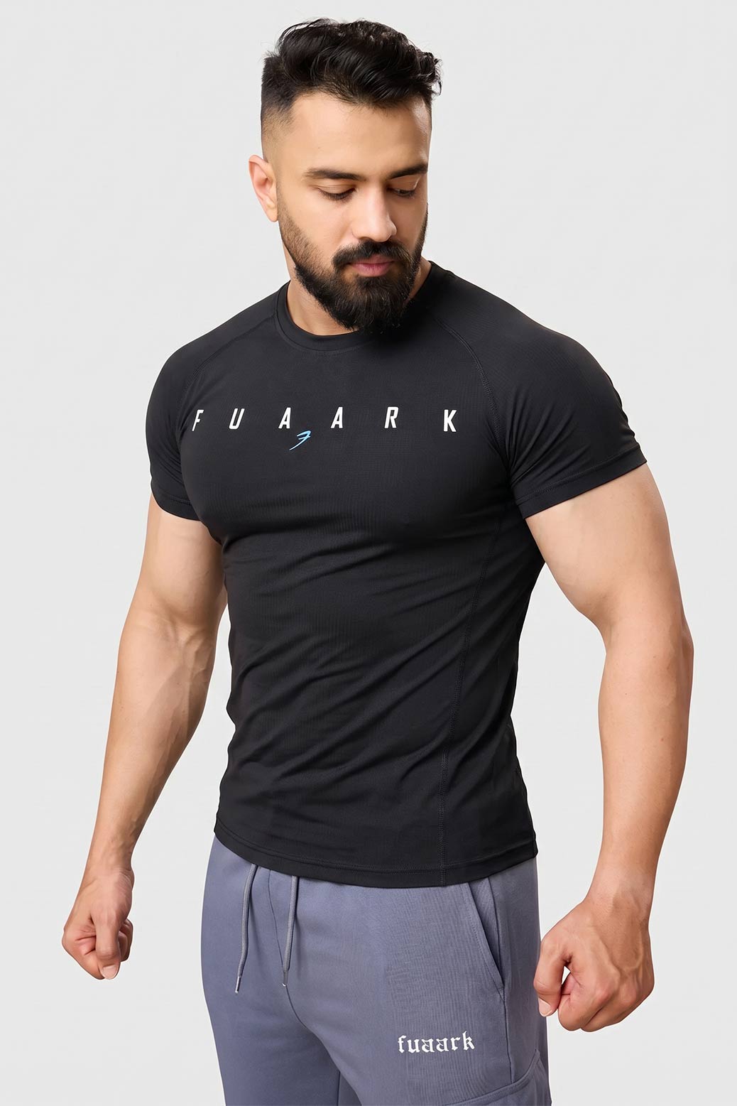 Checks T-shirt Black