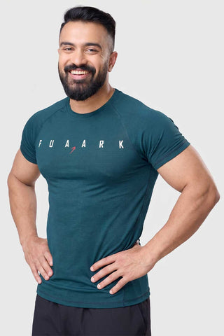 Checks T-shirt Bottle Green