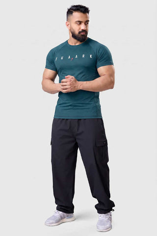 Checks T-shirt Bottle Green