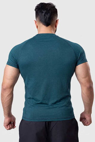 Checks T-shirt Bottle Green
