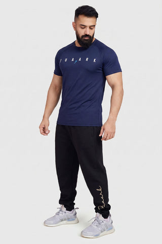 Checks T-shirt Navy