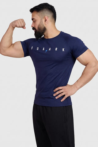 Checks T-shirt Navy