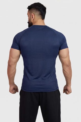 Checks T-shirt Navy
