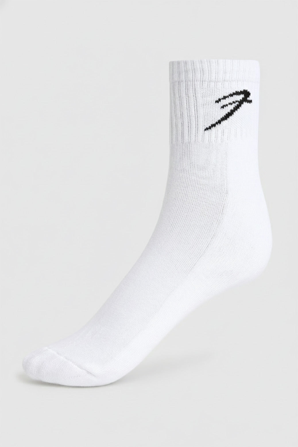Classic Quarter Socks White/Black