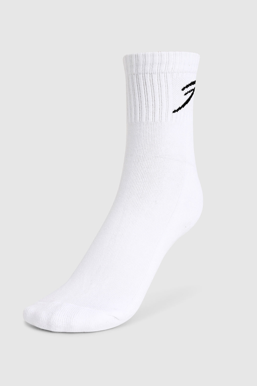 Classic Quarter Socks White/Black