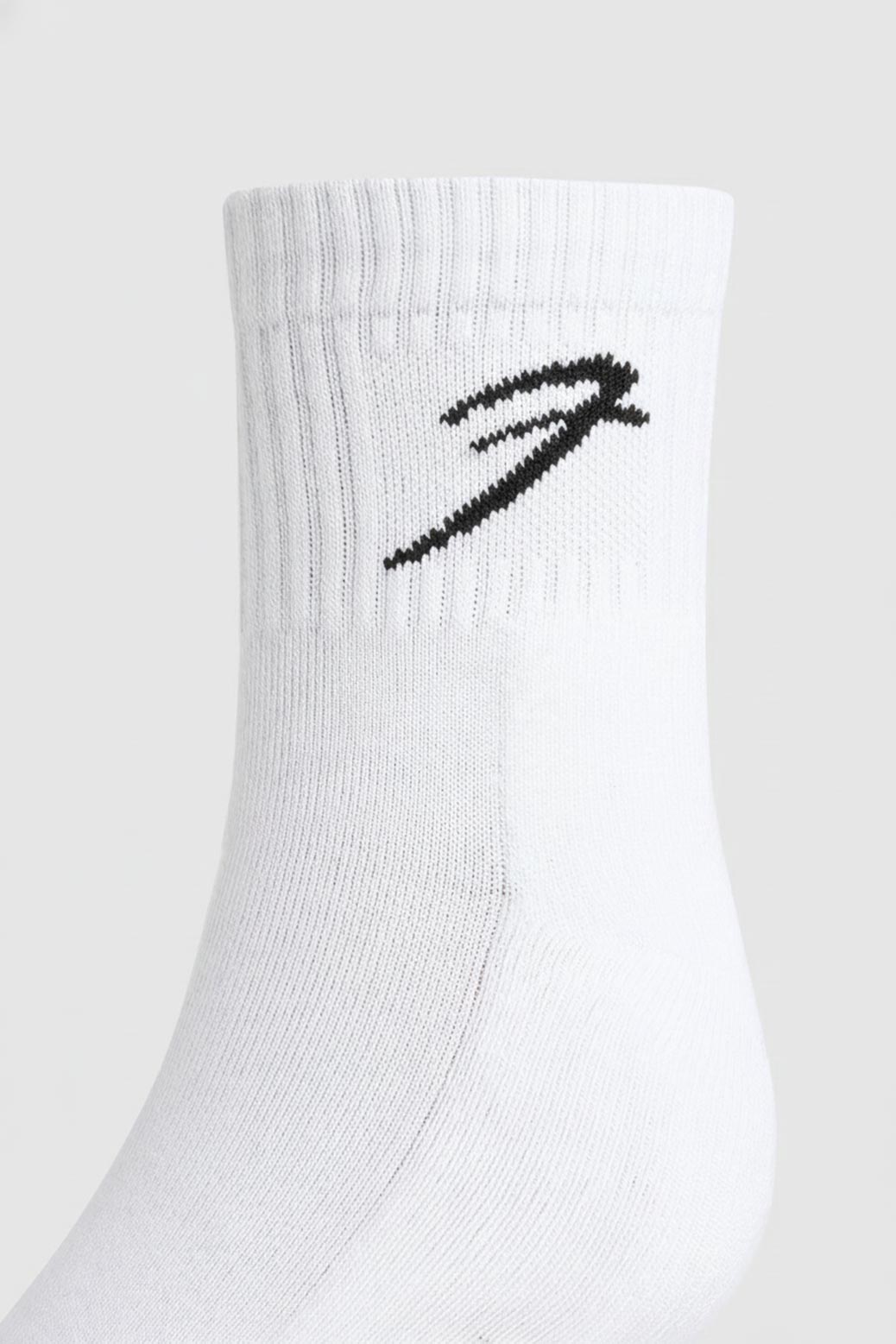 Classic Quarter Socks White/Black