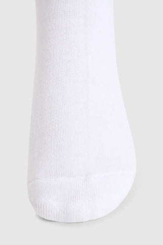 Classic Quarter Socks White/Grey