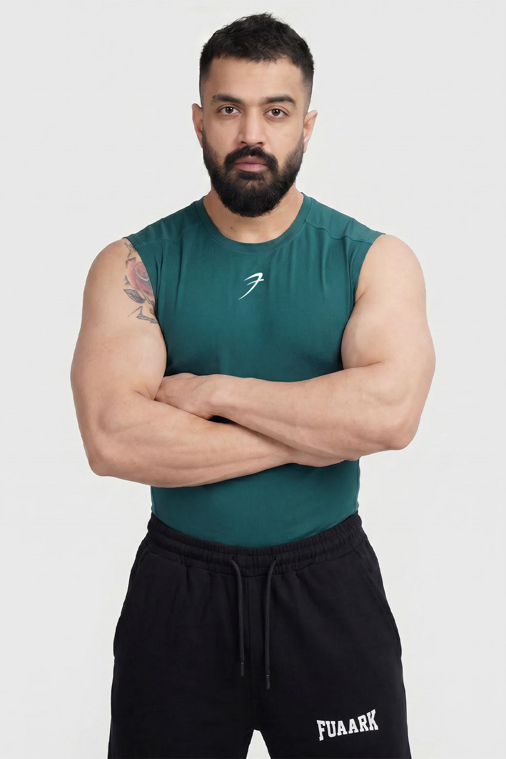 Compression Sleeveless Tank Emerald Green