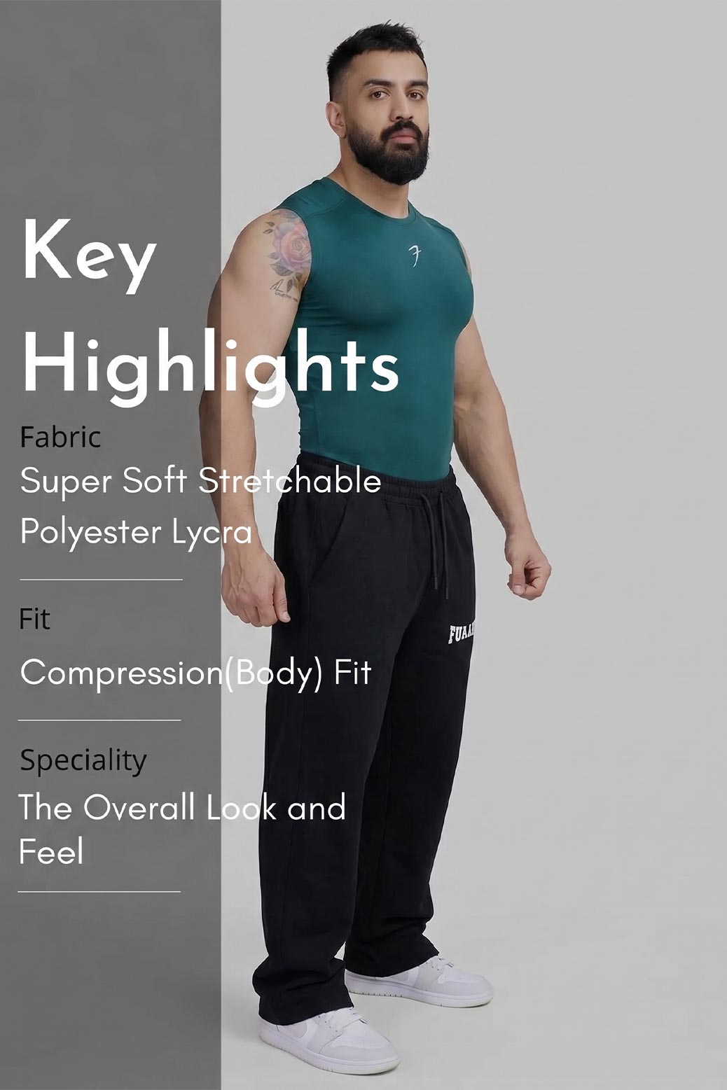 Compression Sleeveless Tank Emerald Green