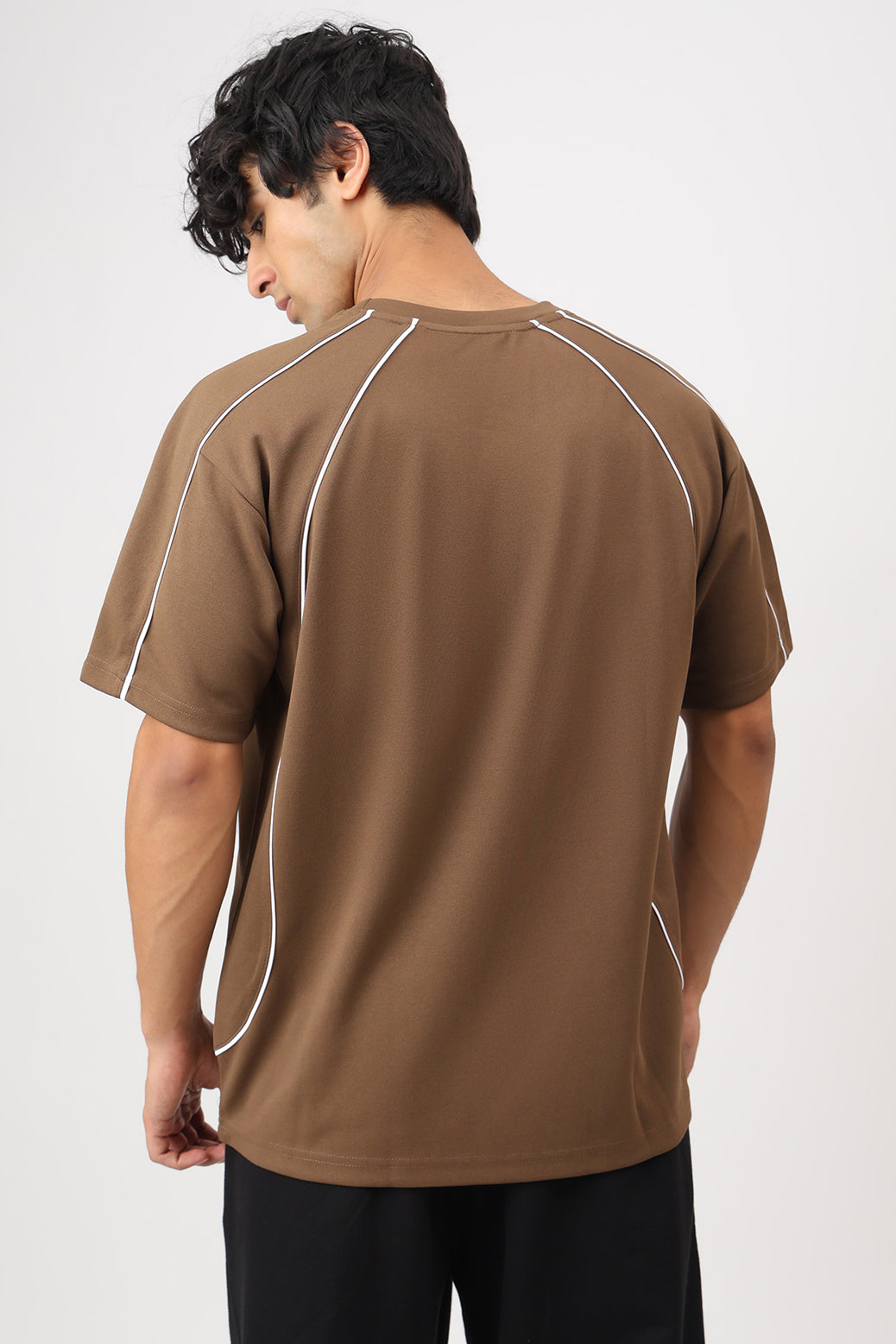 Contour Oversized T-shirt Brown