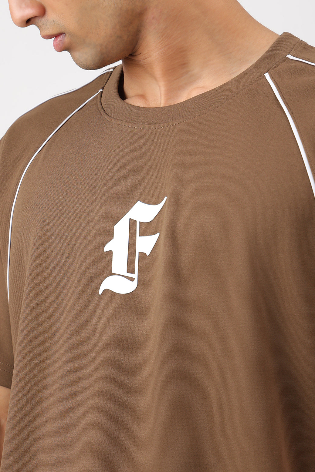 Contour Oversized T-shirt Brown