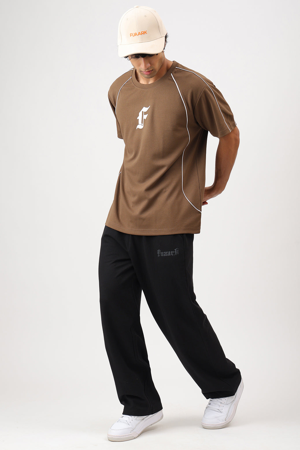 Contour Oversized T-shirt Brown