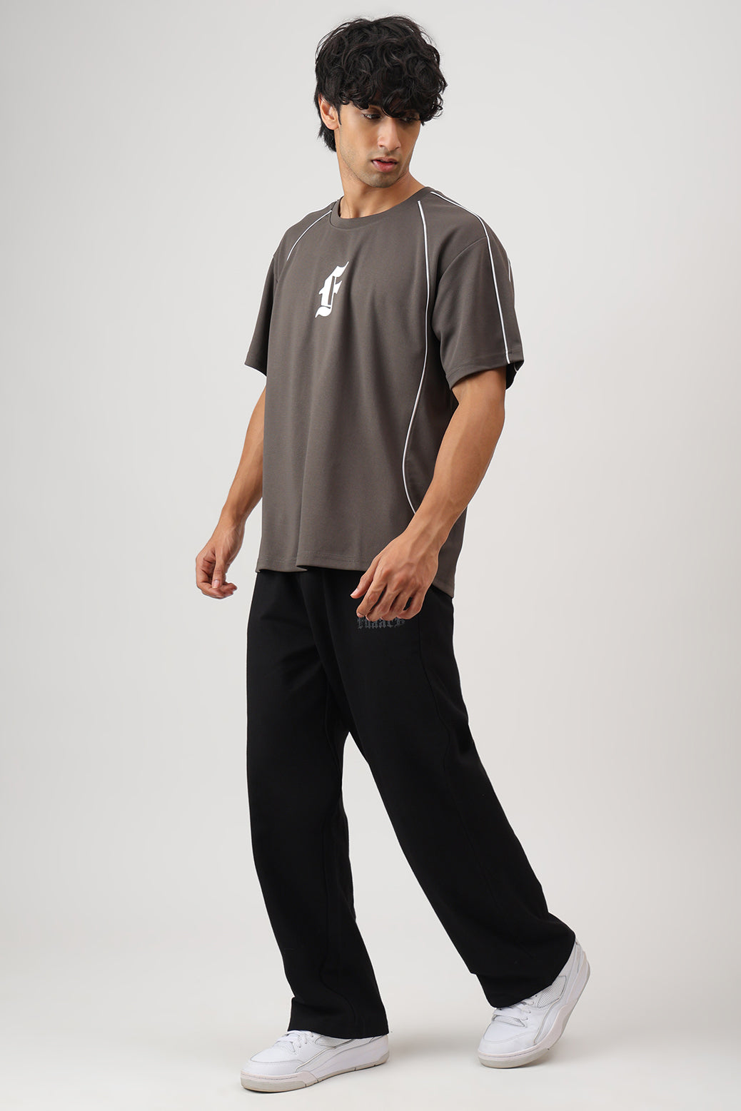 Contour Oversized T-shirt Dark Grey