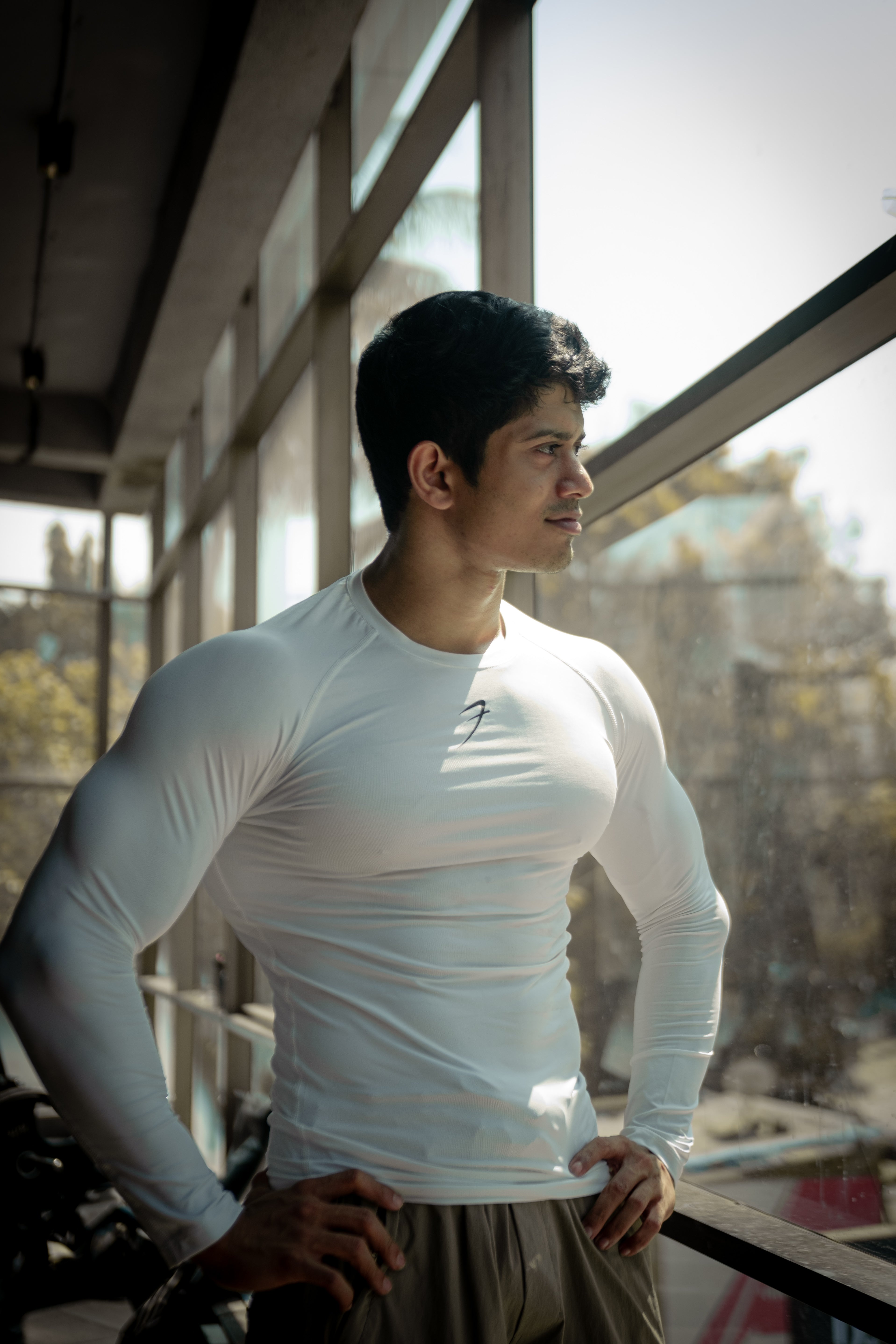 Compression Fullsleeves T-shirt White