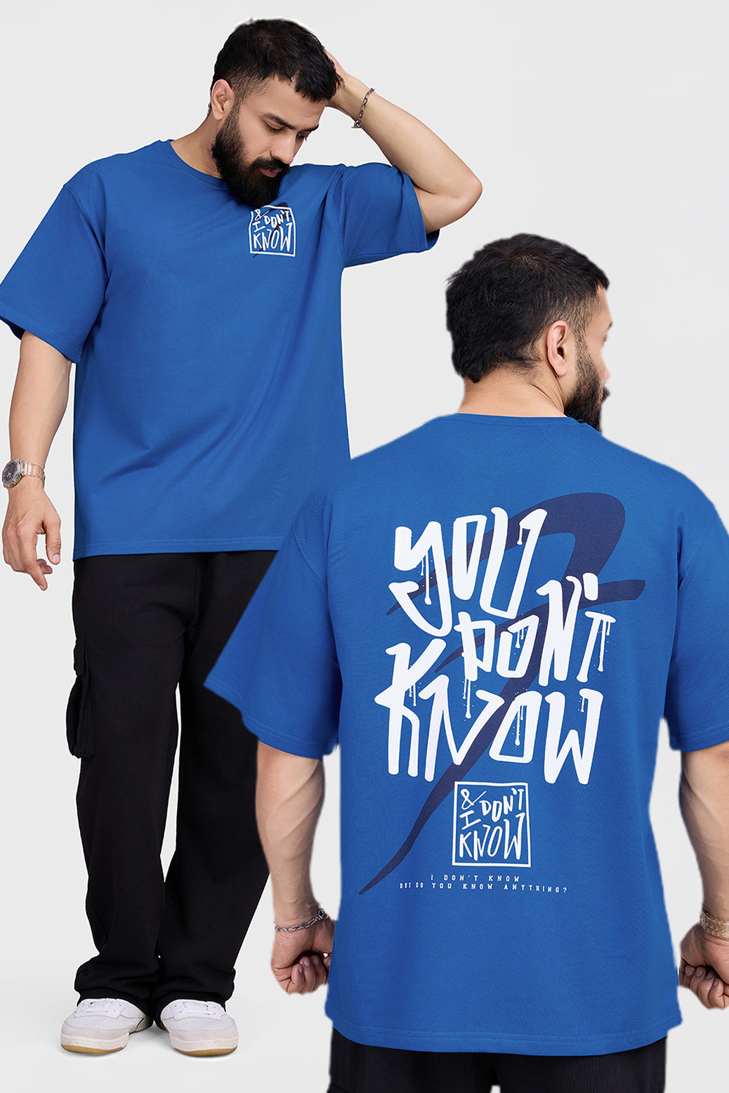 Dapper Oversized T-shirt Royal Blue