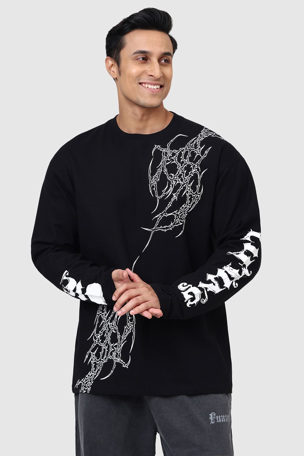 Die Lifting Fullsleeves T-shirt Black