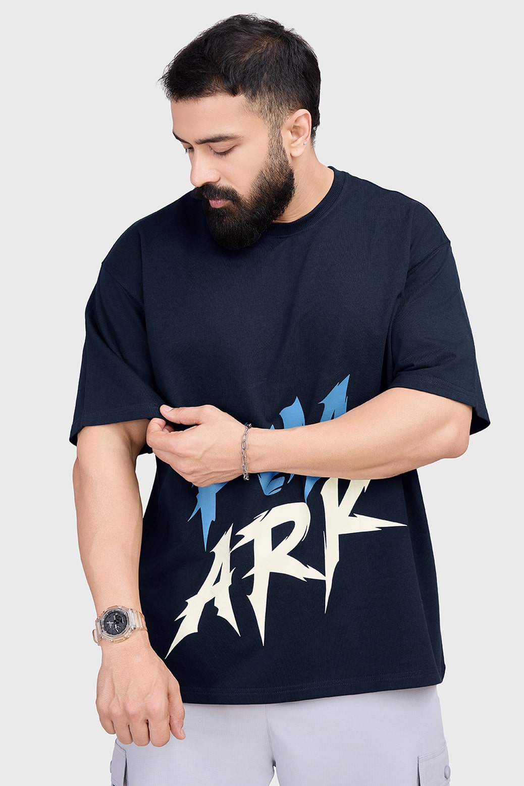 Edge Oversized Tshirt Navy