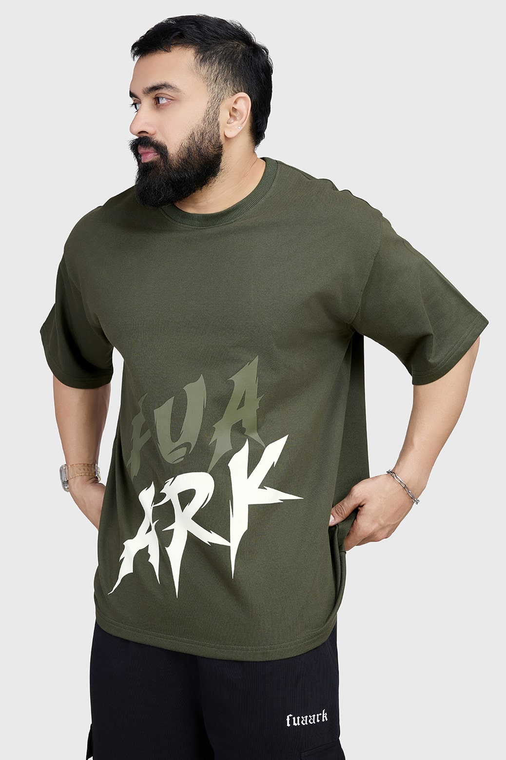 Edge Oversized T-shirt Olive