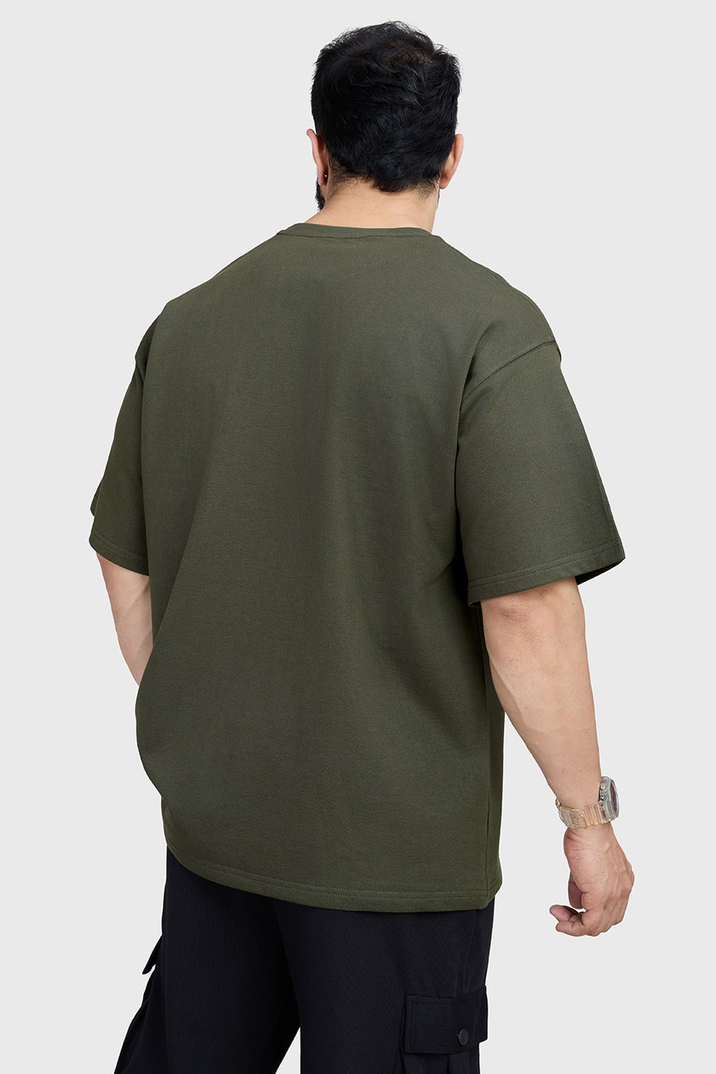 Edge Oversized T-shirt Olive