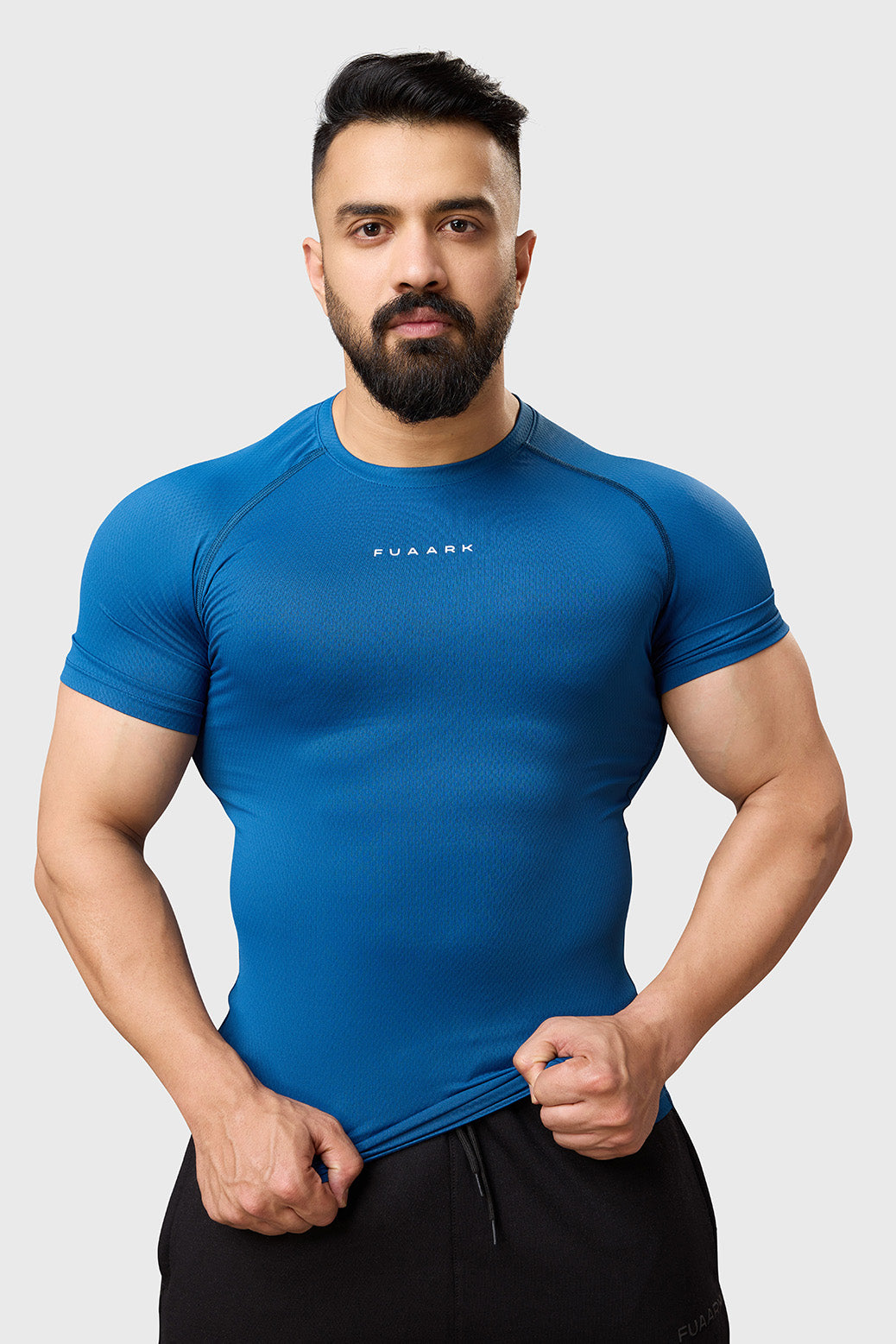 Buy Fuaark Elite Compression T-shirt Teal Compression Fit
