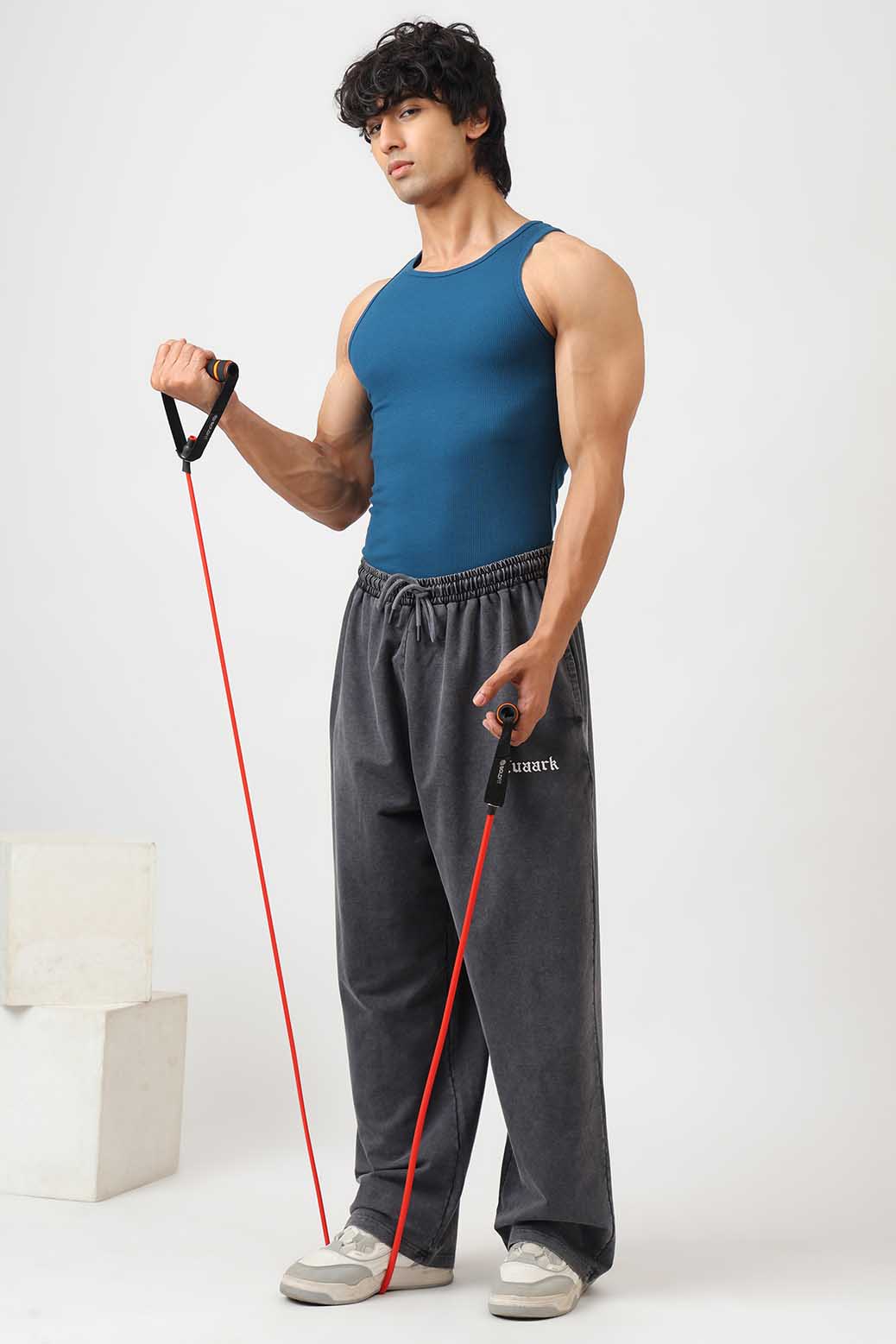 Essential Ribbed Tank Teal