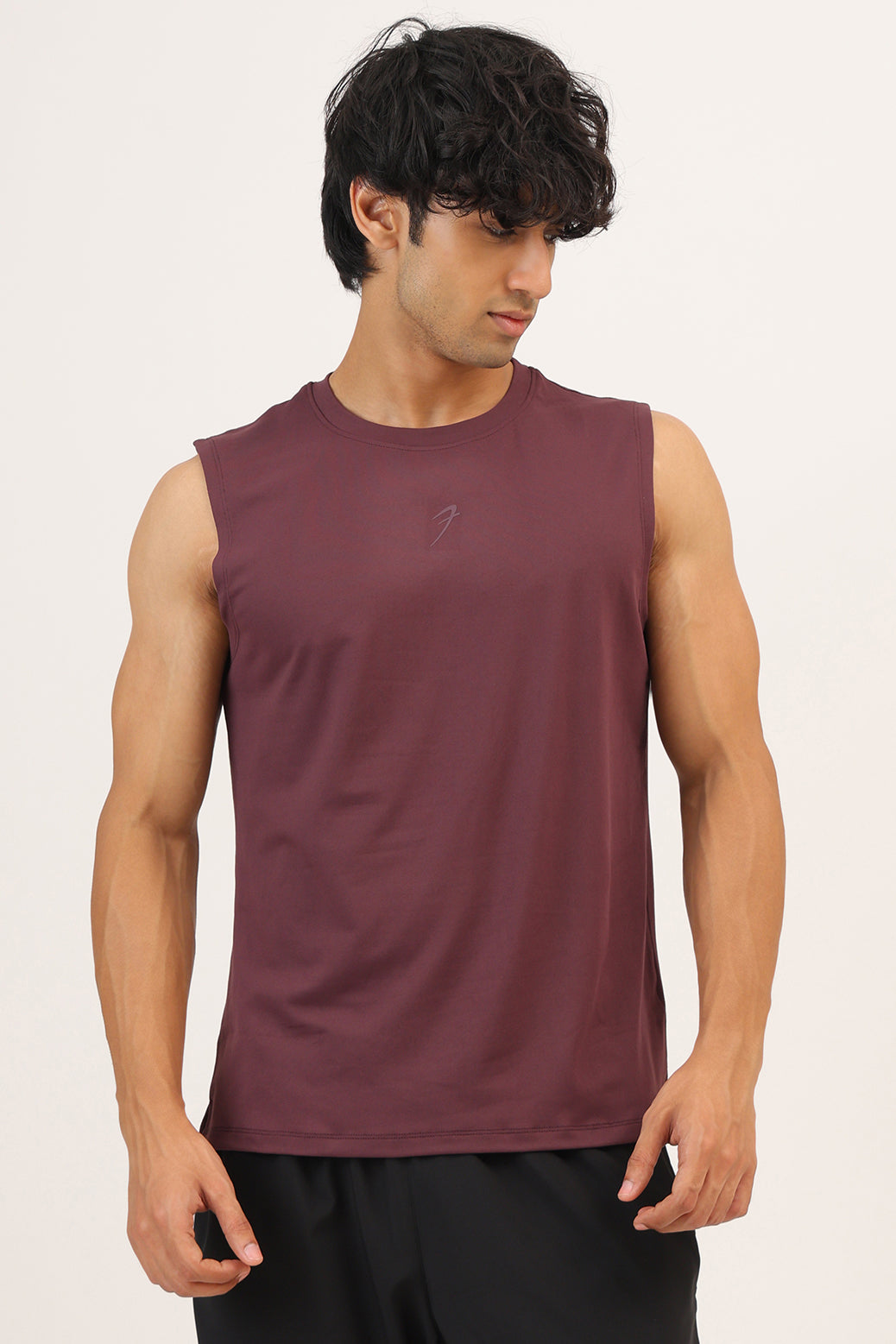 Essential Soft Muscle Tank Wine
