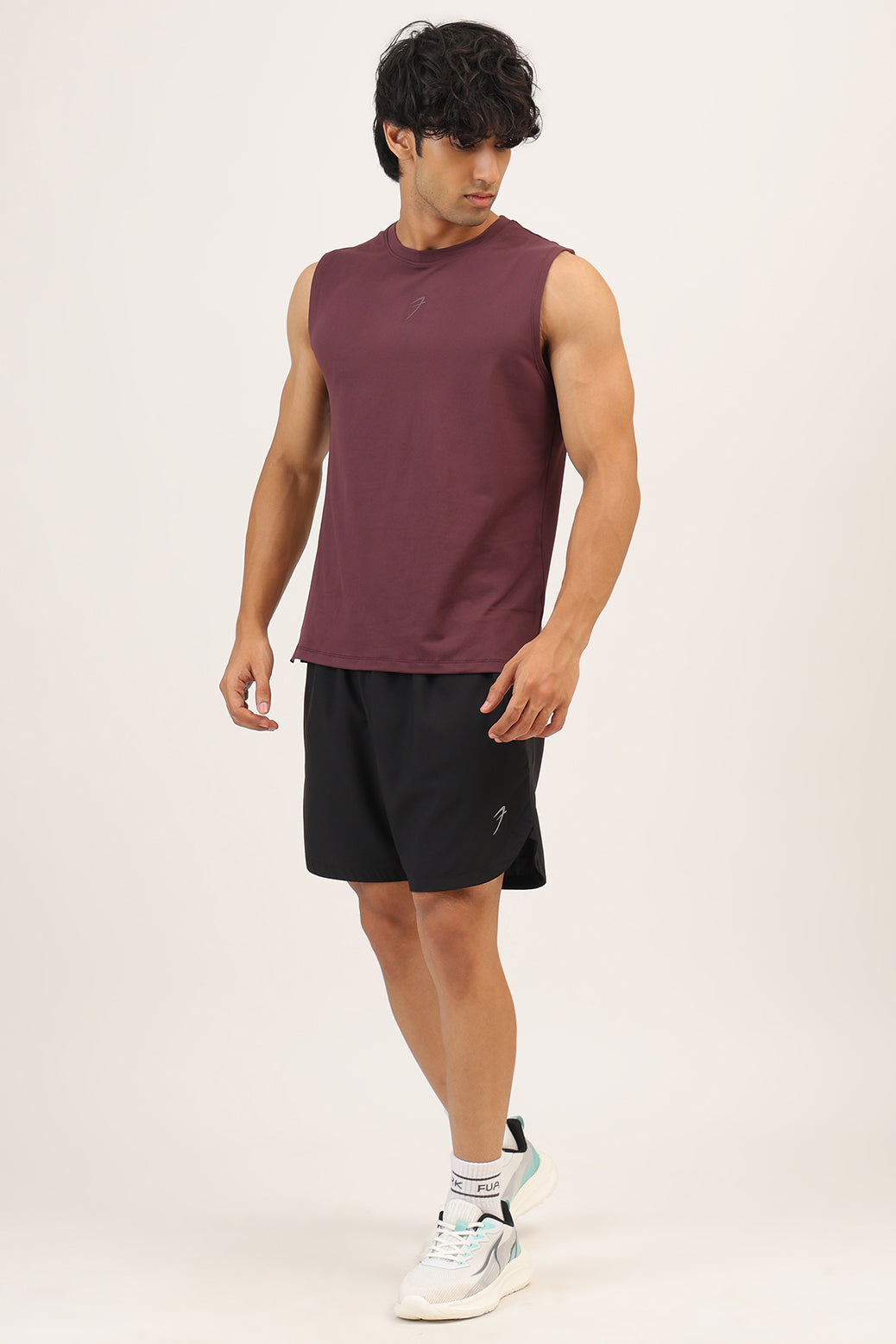 Essential Soft Muscle Tank Wine