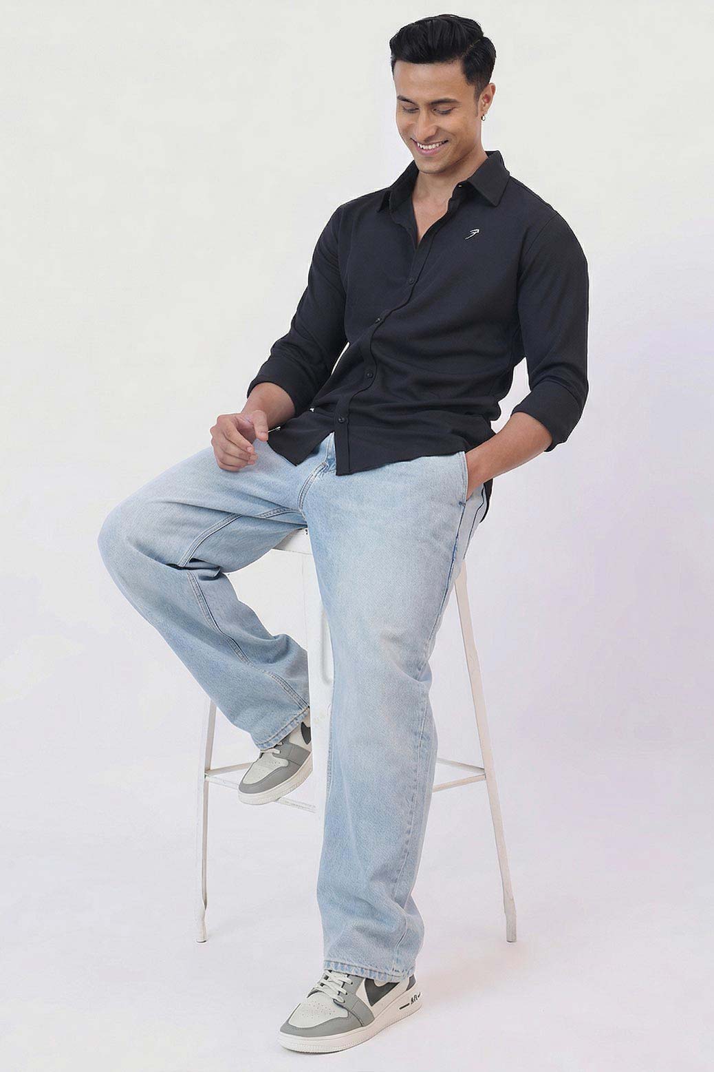 Foundation Fullsleeves Shirt Black