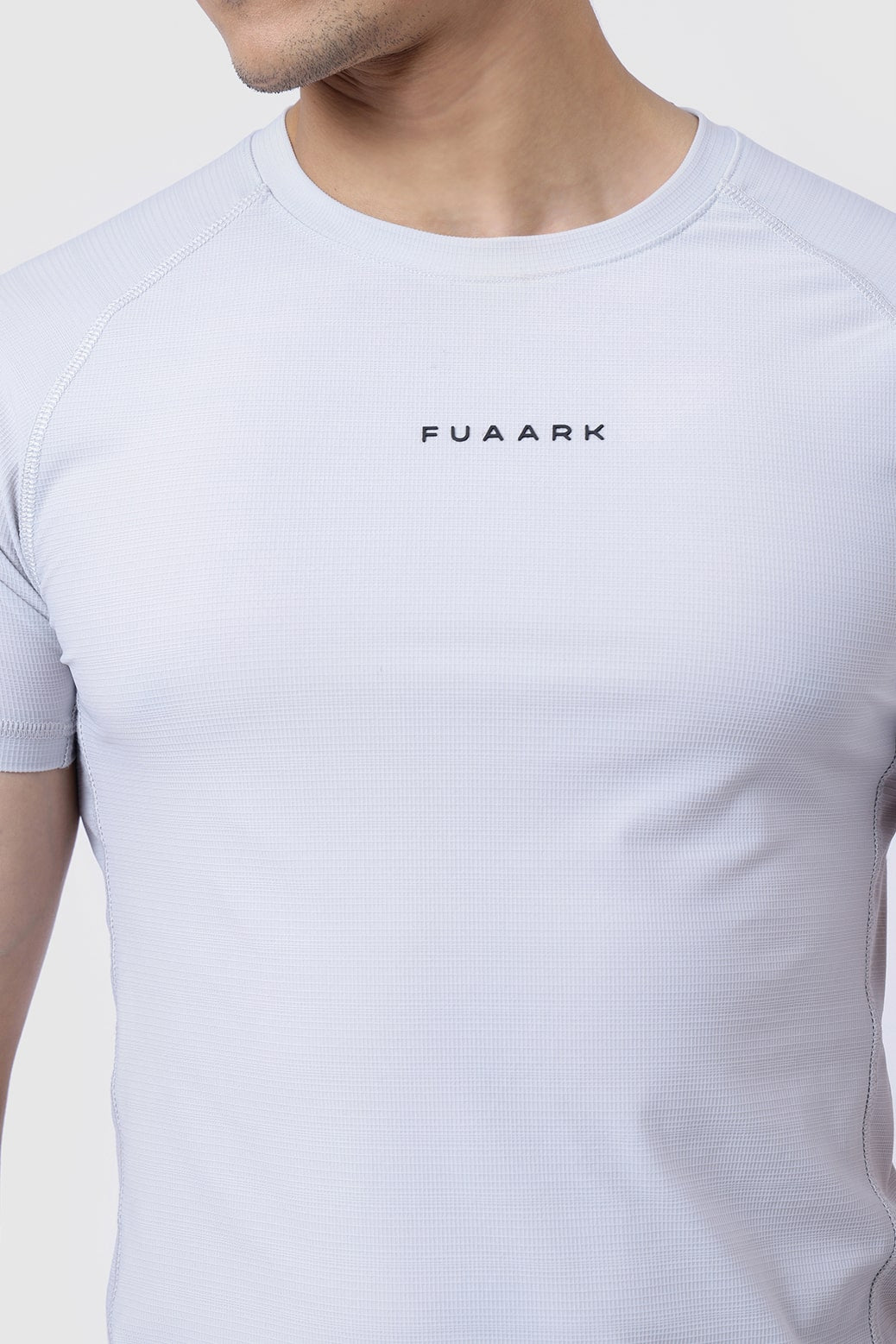 Blaze Nylon T-shirt Grey and 2 in 1 Compression Shorts Black