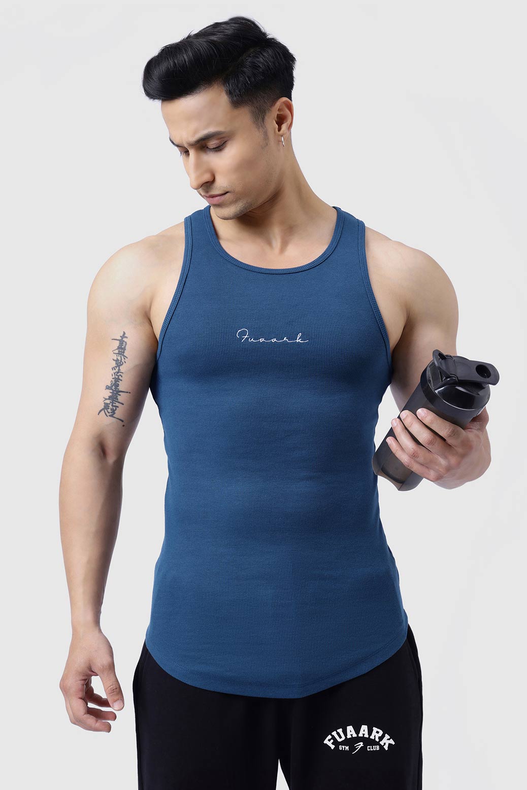 Ribbed Tank Teal