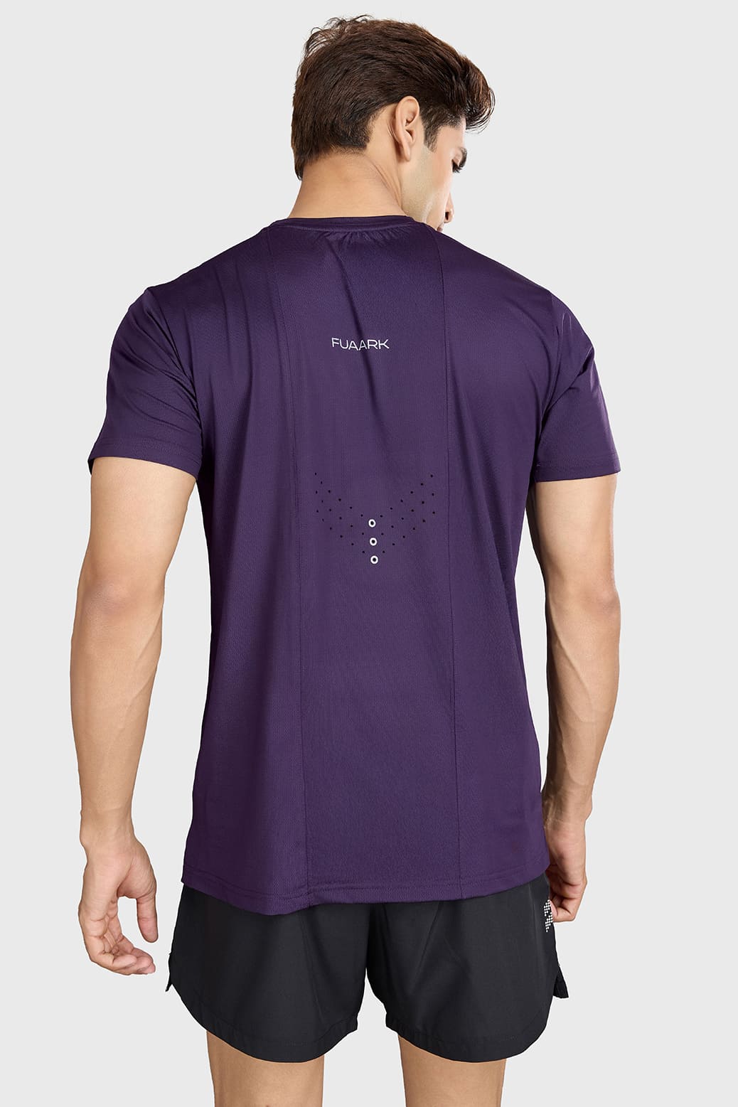 Laser Cut Running T-shirt Violet