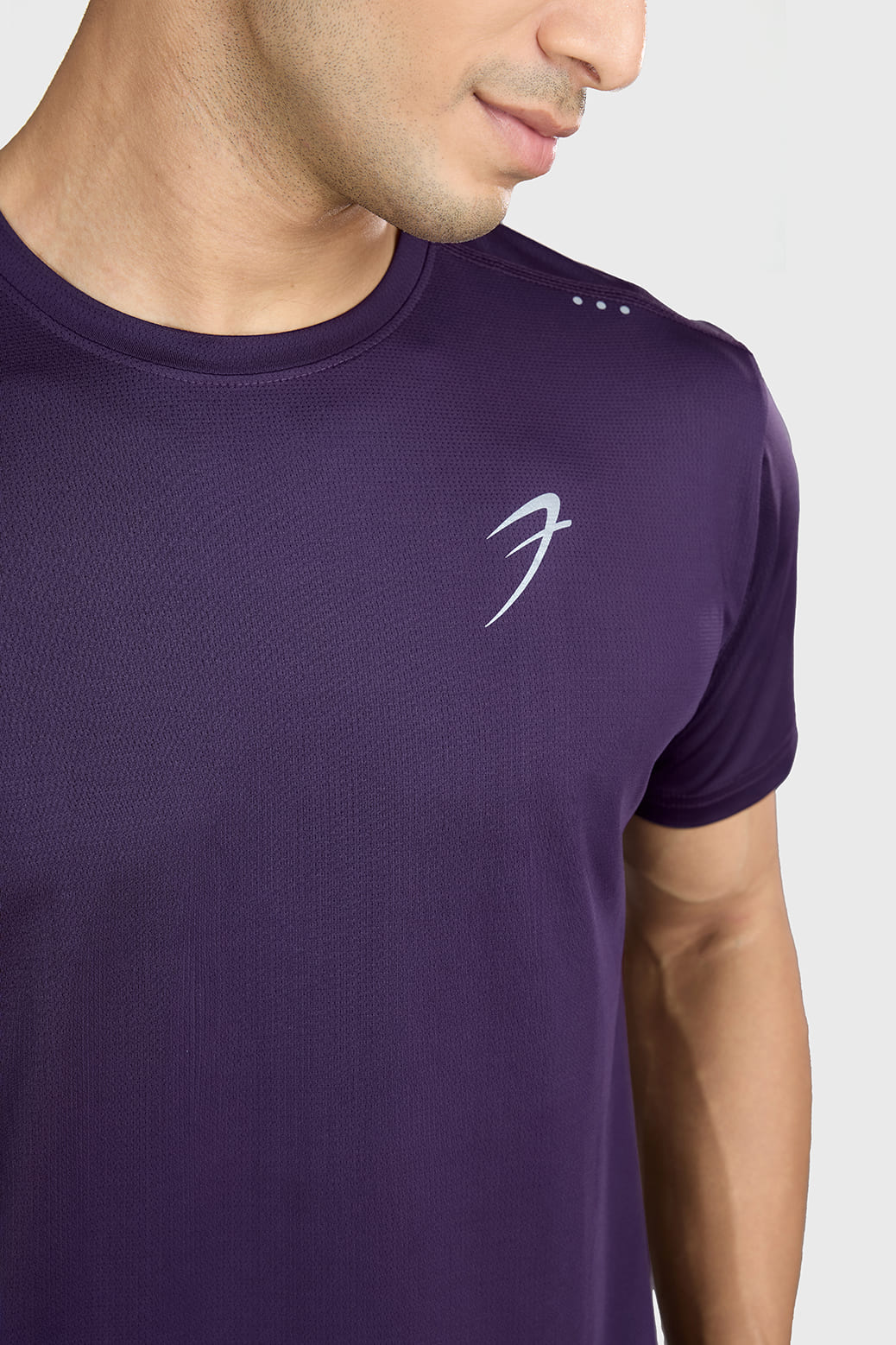 Laser Cut Running T-shirt Violet