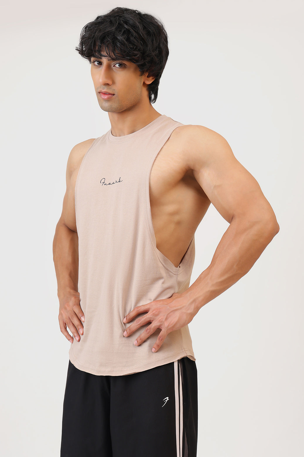 Fortis Deep Arm Tank Beige
