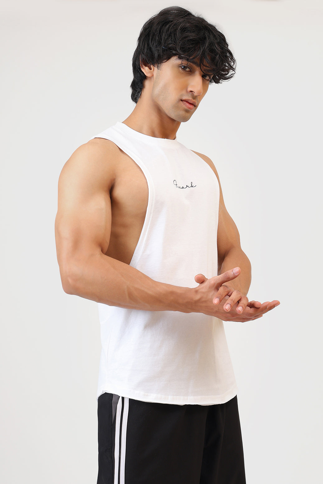 Fortis Deep Arm Tank White