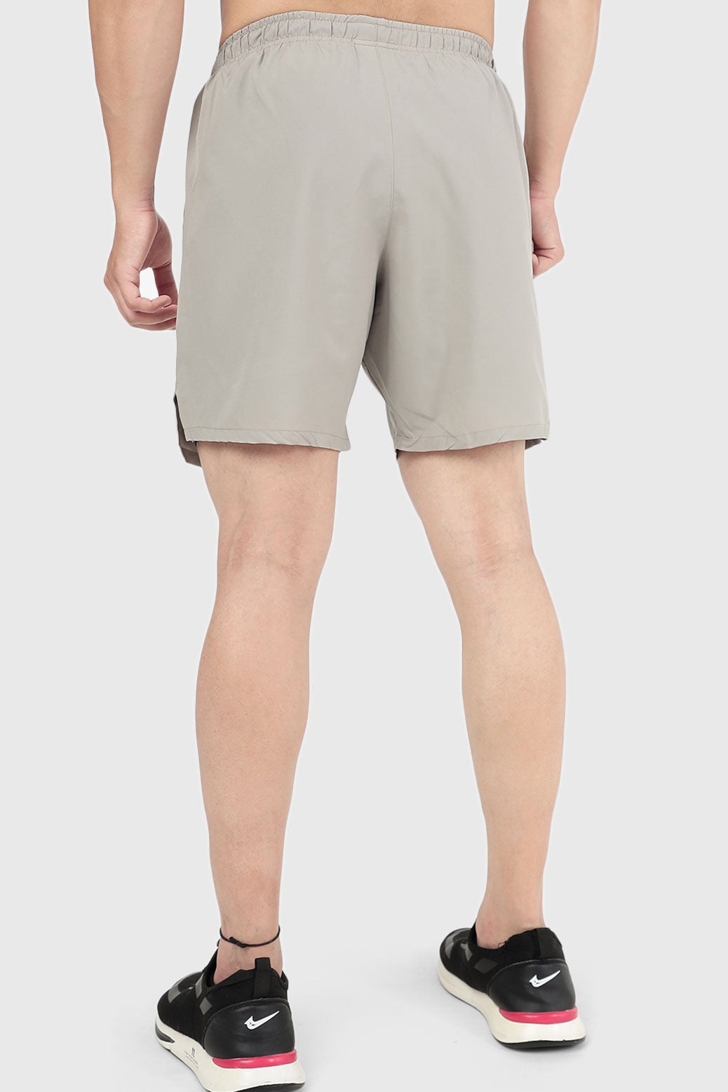 2 in 1 Compression Shorts Beige