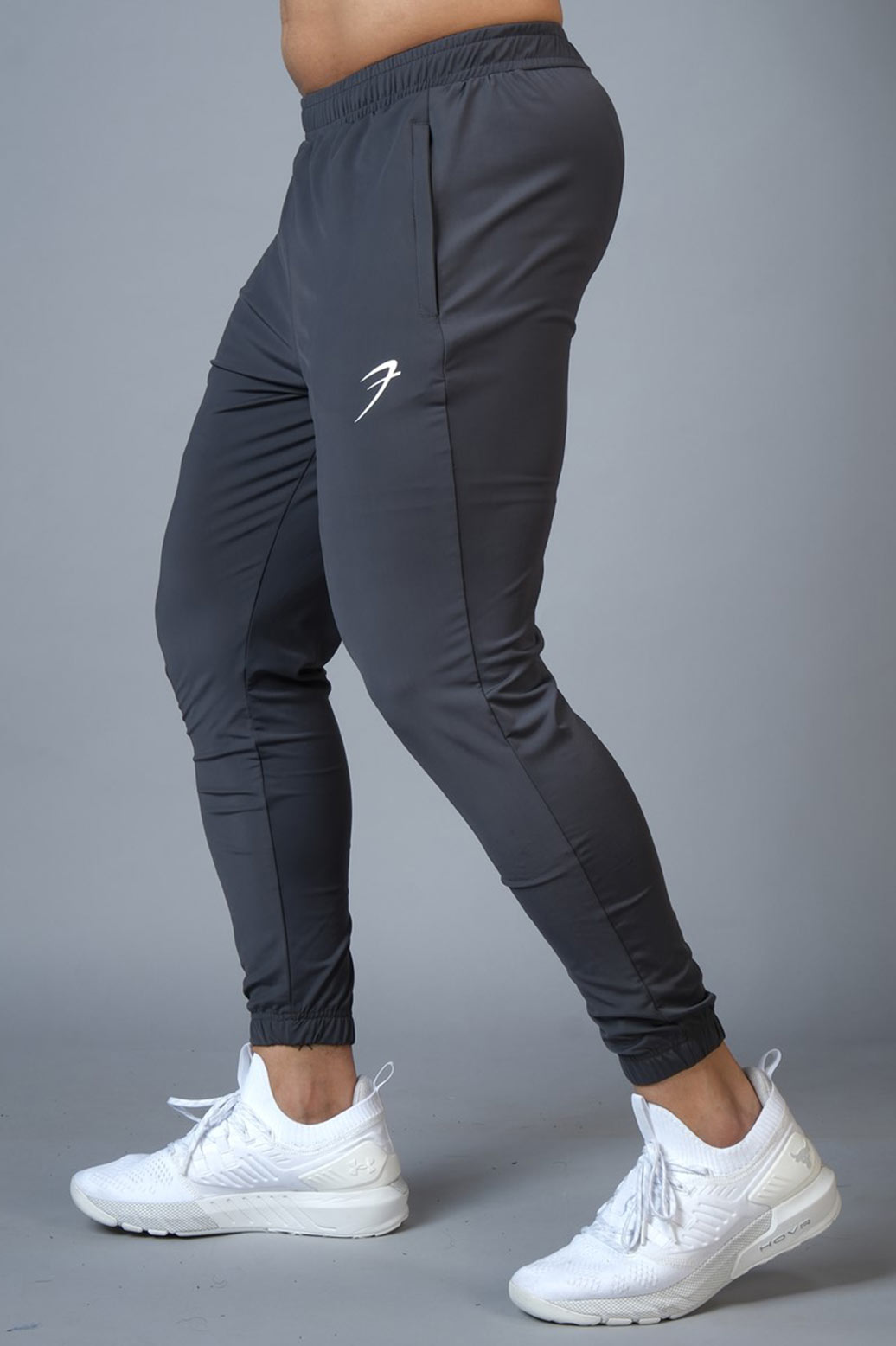 Identity Nylon Joggers Dark Grey