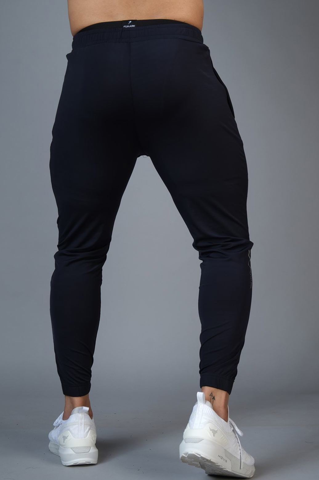 Identity Nylon Joggers Navy
