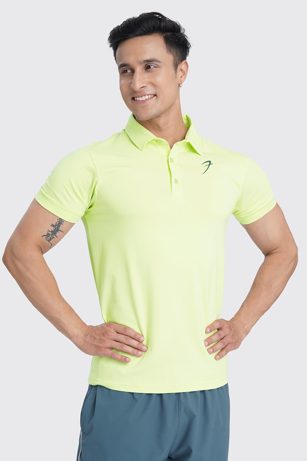 Polo T-shirt Lime