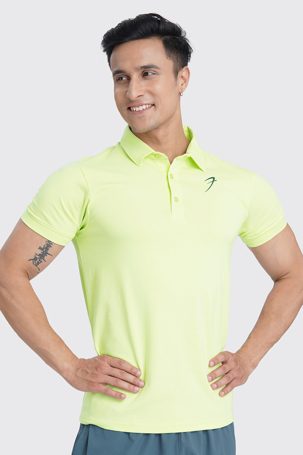 Polo T-shirt Lime