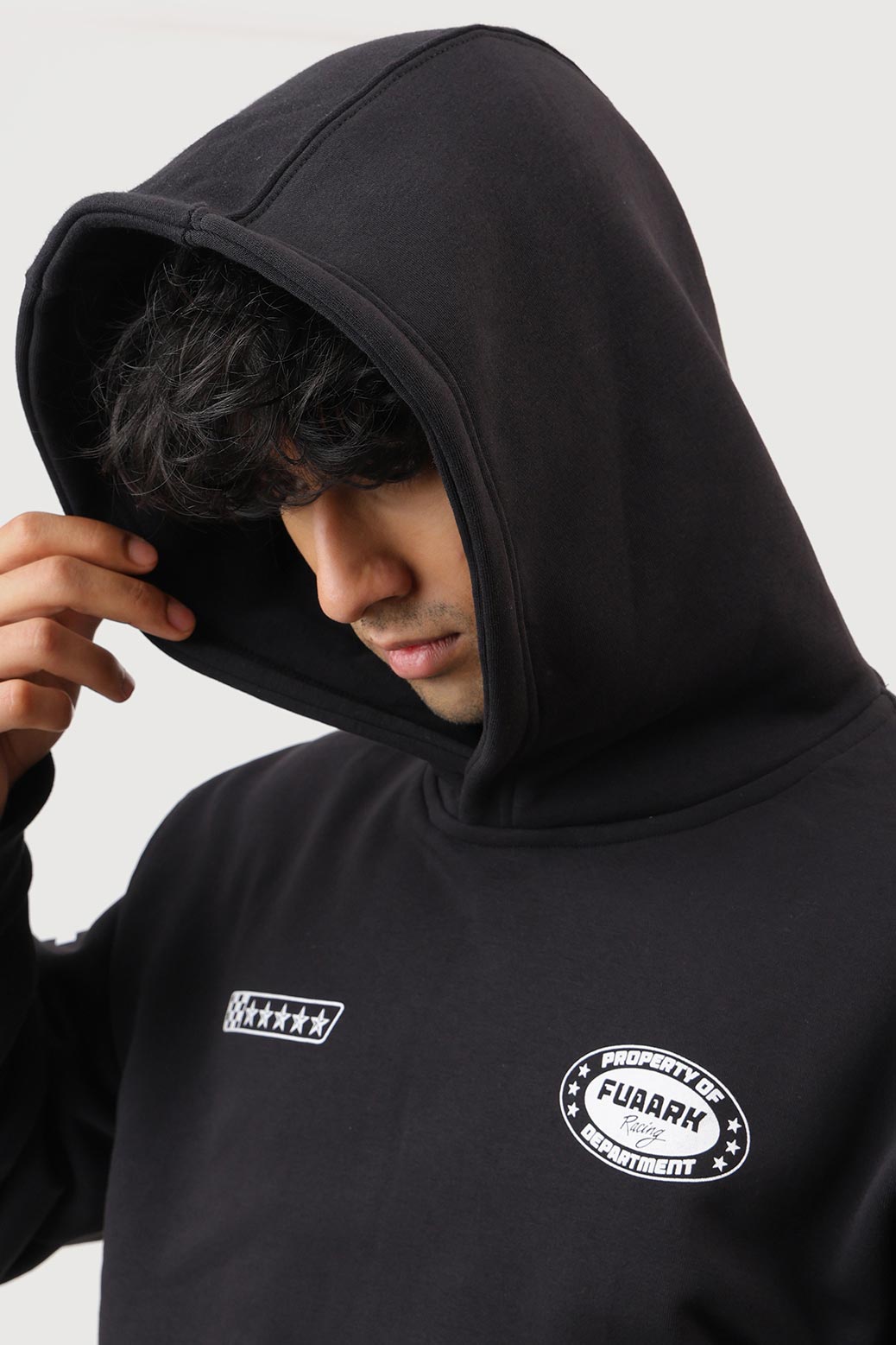 Fuaark Racing Club Oversized Hoodie Black