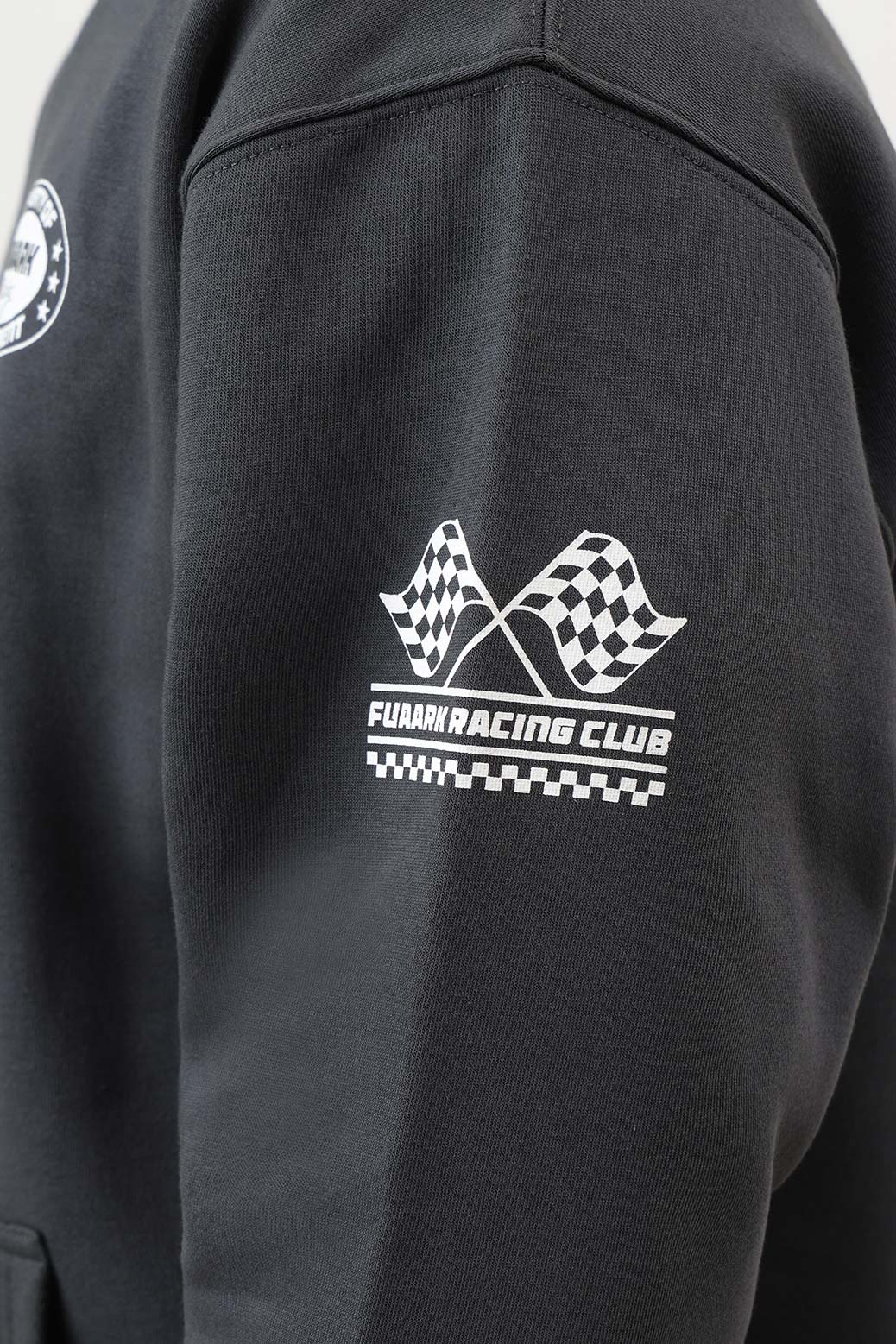 Fuaark Racing Club Oversized Hoodie Dark Grey