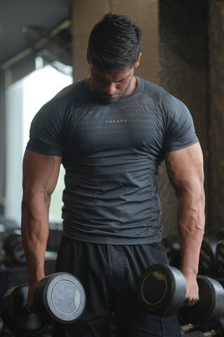 Power Seamless T-shirt Grey/Fuaark