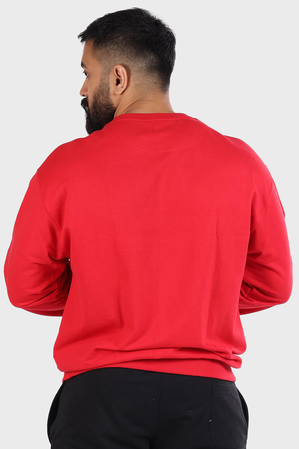 Star Oversized Sweatshirt Red