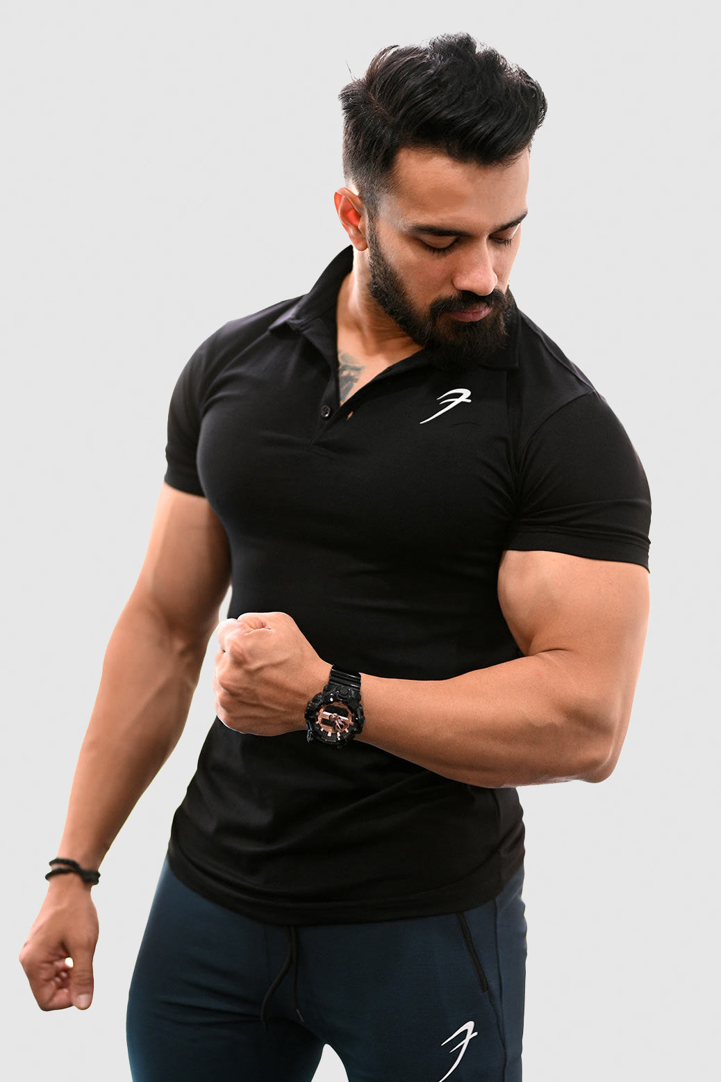 Polo T-shirt Black