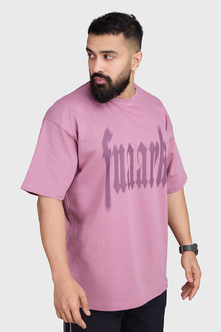Blurred Oversized T-shirts Dusk Pink