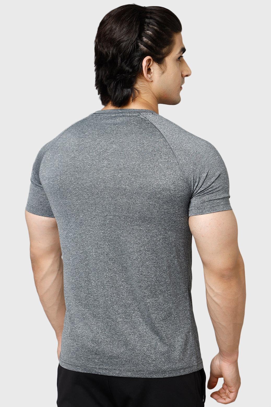Bold Melange T-shirt Grey